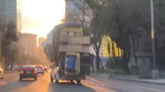 ¡Solo en CDMX! Camioneta lleva las MUDANZAS a NIVEL EXTREMO I VIDEO VIRAL