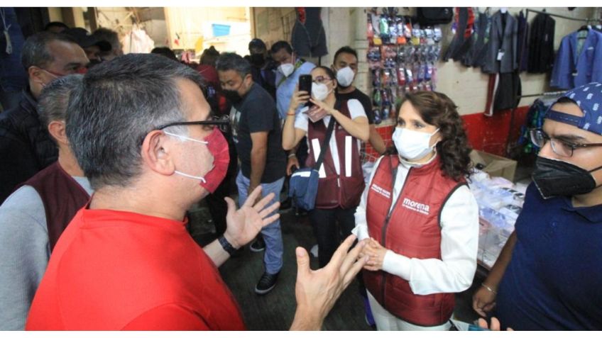 Cuauhtémoc: Dolores Padierna recorre Mercado de Tepito