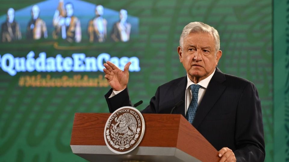 El presidente López Obrador en la Conferencia de Palacio Nacional 
FOTO: Daniel Ojeda