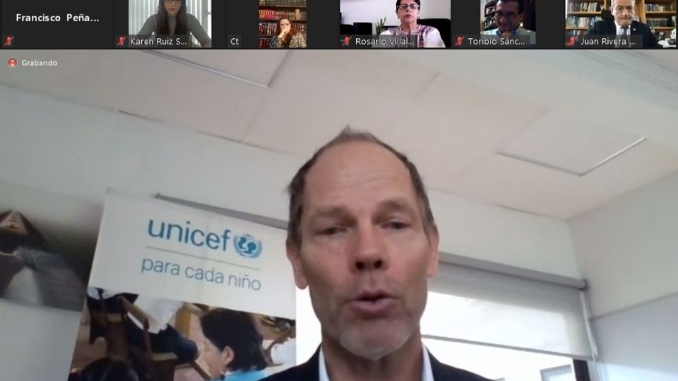 Integrantes de la Unicef señalaron que “Salud en Tus Manos” ya beneficia a más de 90 mil niñas y niños en seis estados de la República. Foto: Captura de pantalla