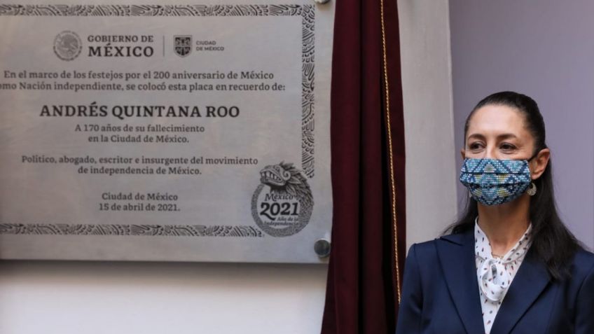 Claudia Sheinbaum encabeza conmemoración del aniversario luctuoso de Andrés Quintana Roo