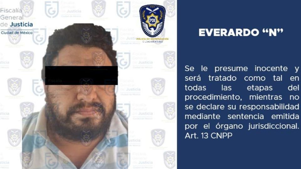 Everardo 'N' fue localizado y aprehendido en Chimalhuacán, Estado de México. Foto: Especial