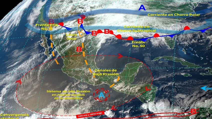 Frente Frio 10: Estos son los estados que tendrán intensas heladas, lluvias fuertes y rachas de viento