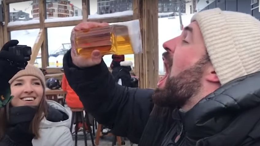 VIDEO VIRAL: ¿Qué pasa si tomas CERVEZA CONGELADA?, el final es inesperado