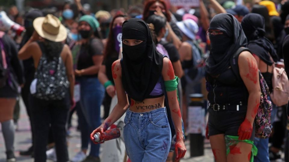 La manifestación se encuentra detenida en Reforma e Insurgentes. Foto: Archivo | Cuartoscuro