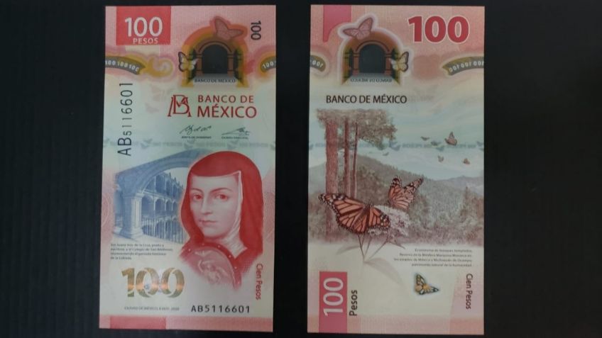 Sor Juana Inés de la Cruz: Nuevo billete de 100 pesos gana premio internacional del IBNS