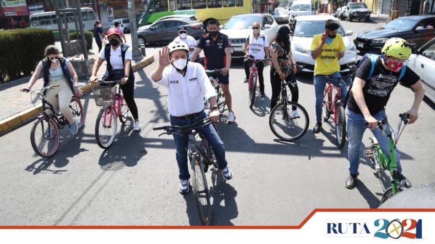 Giovani Gutiérrez impulsará red de ciclovías en Coyoacán