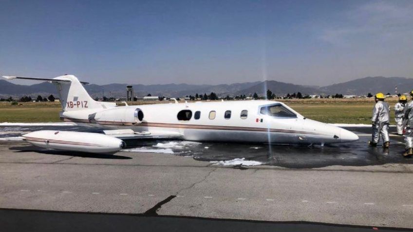 Aterrizaje de emergencia provoca alerta en el Aeropuerto Internacional de Toluca