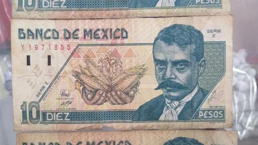 Estos son los TRES BILLETES de 10 PESOS que valen hasta 50 MIL PESOS: FOTOS