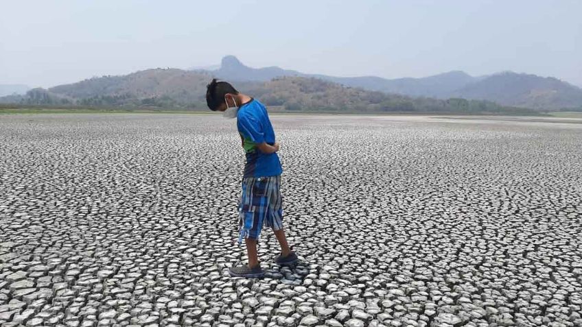 La Laguna del Farallón en Actopan, Veracruz vive una sequía severa sin precedentes