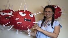 Piñatas con forma de Covid-19 hecha por una mexicana en Alaska, se vuelven un bum