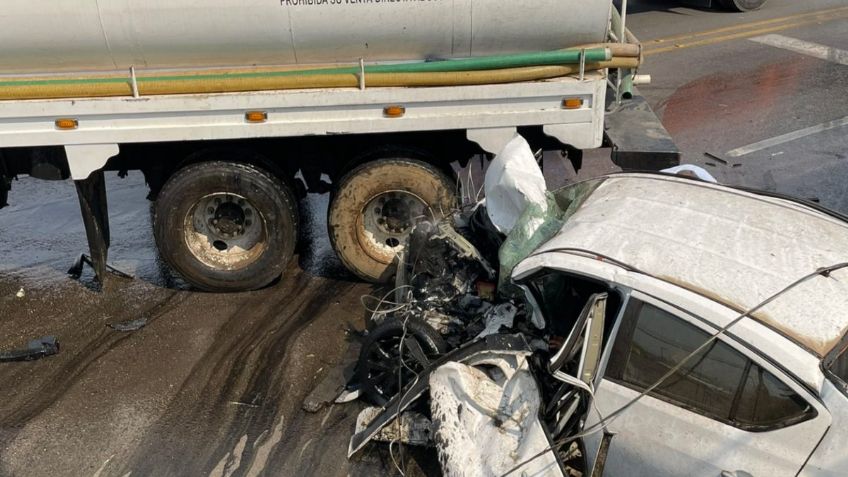 Al menos, un muerto y dos heridos tras choque de pipa de agua en la México-Cuernavaca: VIDEO