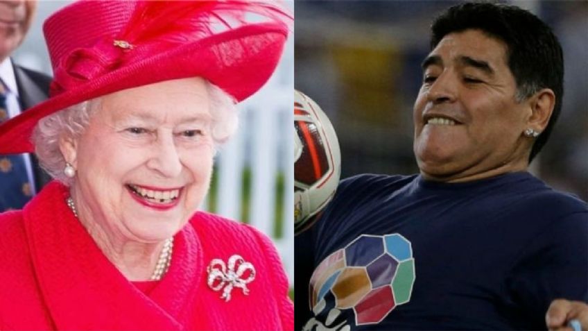 La RELACIÓN de Maradona con la reina Isabel II, ¿trabajó para la CORONA británica?