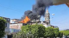 Explosión de cilindro de gas provoca incendio en iglesia del Señor de los Milagros en Michoacán | FOTOS