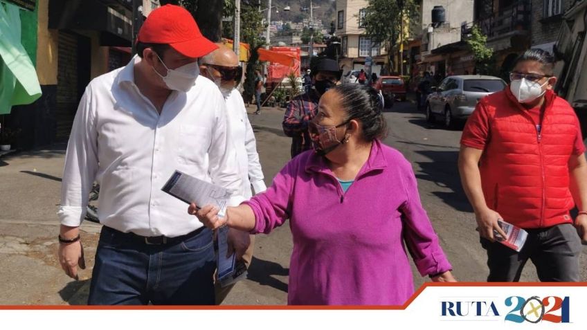 Luis Gerardo Quijano presenta su proyecto a los habitantes de la Magdalena Contreras