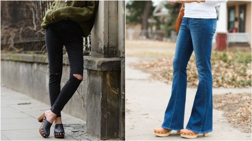 Vuelven los zapatos zuecos y estos pantalones son el complemento ideal para lucirlos esta primavera