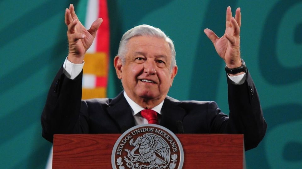 El presidente López Obrador en la Conferencia Mañanera de Palacio Nacional 
FOTO: Cuartoscuro