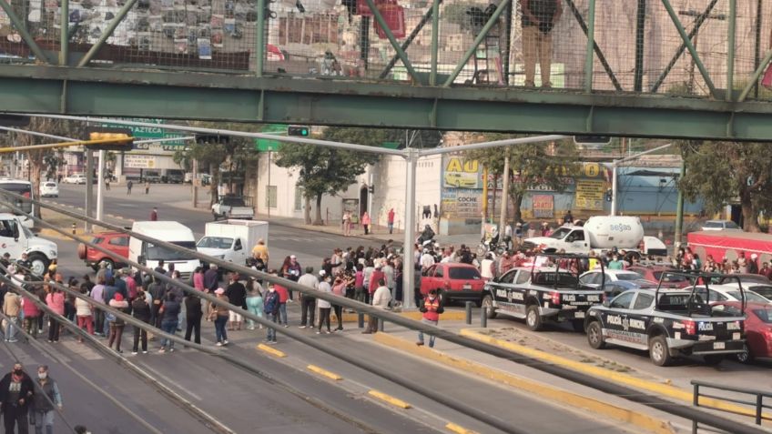 Edomex: Por falta de agua manifestantes bloquean Vía Morelos