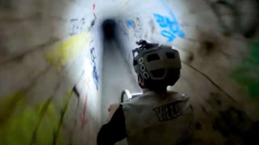 Turismo extremo en Paris; ciclista la rompe dentro de las Catacumbas en VIDEO