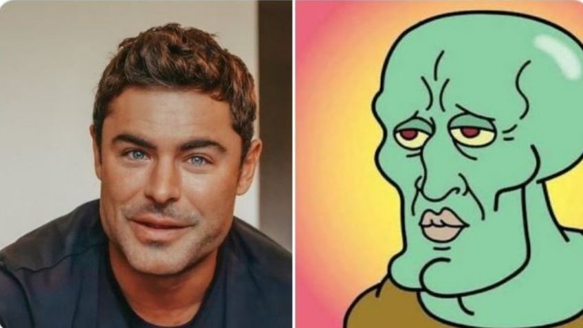 Zac Efron ahora es Calamardo guapo; esta es la historia del meme de la semana