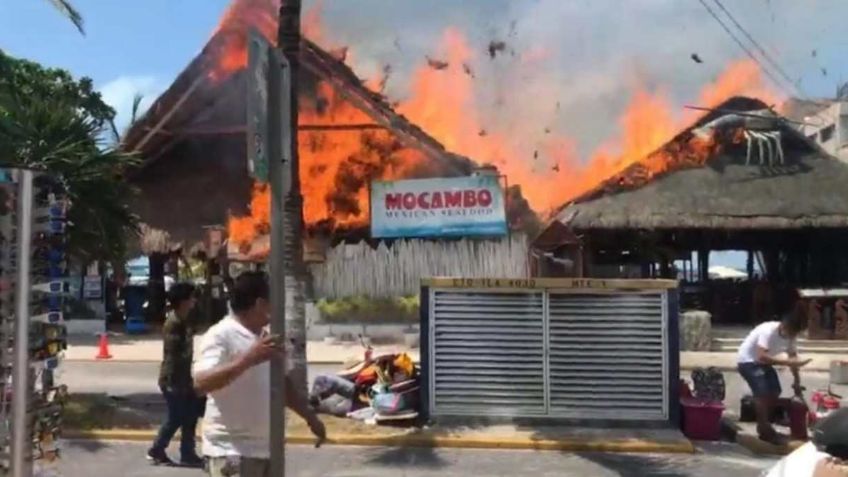 Incendio en Isla Mujeres resultó en saldo blanco