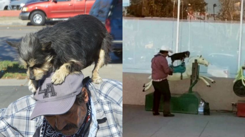 ¿Lo recuerdas? Señor que se volvió viral por subir a su perrita a caballito mecánico, regresa y causa sensación: VIDEO