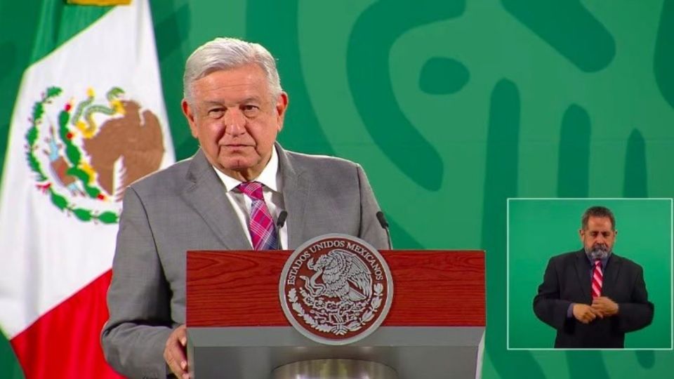 El presidente López Obrador en la Conferencia Mañanera de Palacio Nacional Foto: Especial
