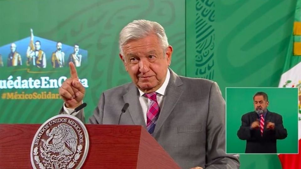 El presidente López Obrador en la Conferencia Mañanera de Palacio Nacional Foto: Especial
