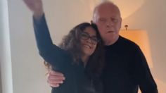 SALMA HAYEK baila con ANTHONY HOPKINS para celebrar su premio Oscar: VIDEO