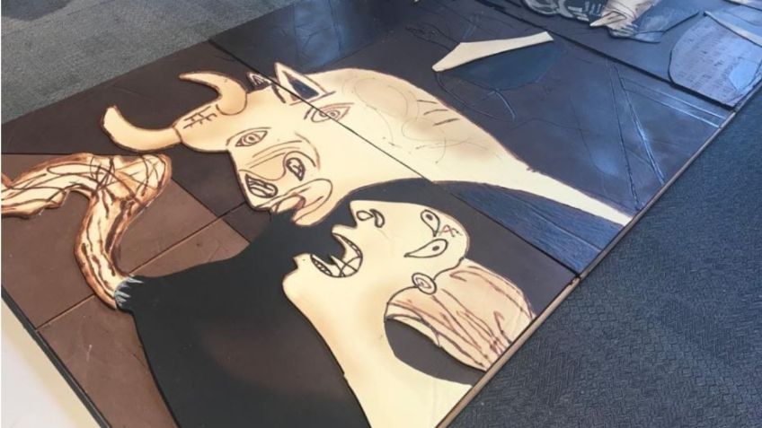 Replican el “Guernica” de Picasso en su versión más deliciosa, ¡con chocolate! FOTOS