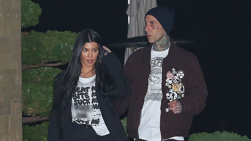 Kourtney Kardashian y Travis Baker causan revuelo en redes con romántica foto