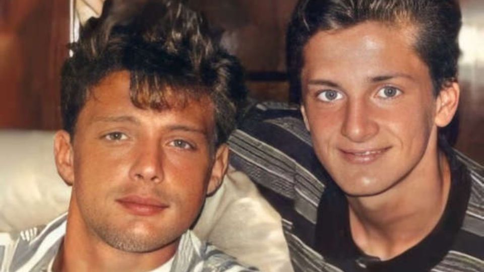 Luis Miguel y Alejandro en su juventud.