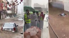 Feroz tormenta de lluvia y GRANIZO deja bajo el AGUA a La Meca, el recinto más sagrado del Islam: VIDEOS