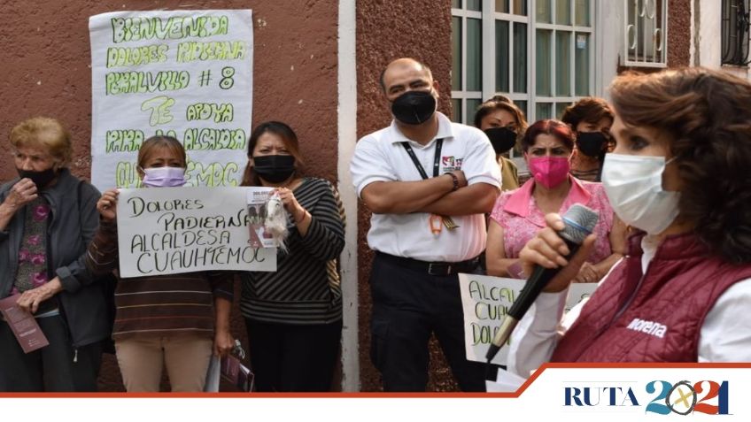 Dolores Padierna recibe apoyo del  Mercado La Lagunilla