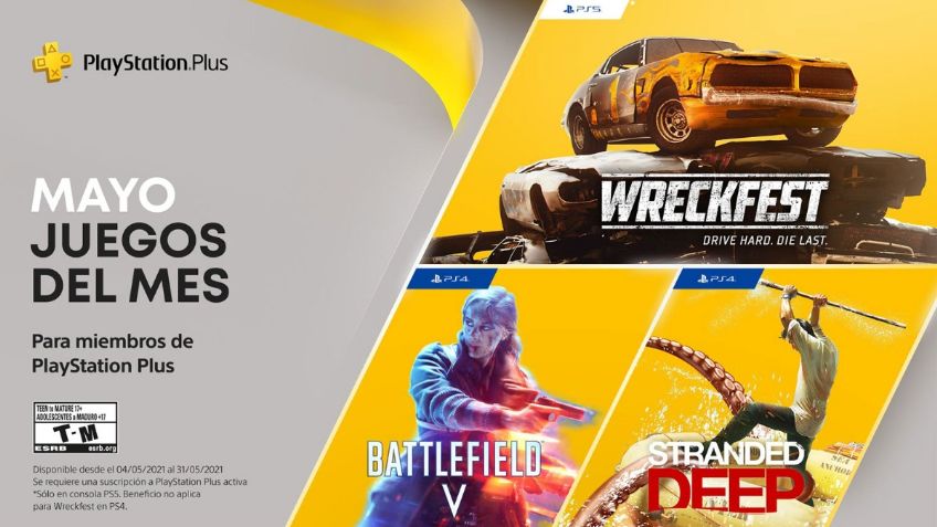 Estos son los juegos GRATIS de mayo que Sony anunció para PlayStation Plus