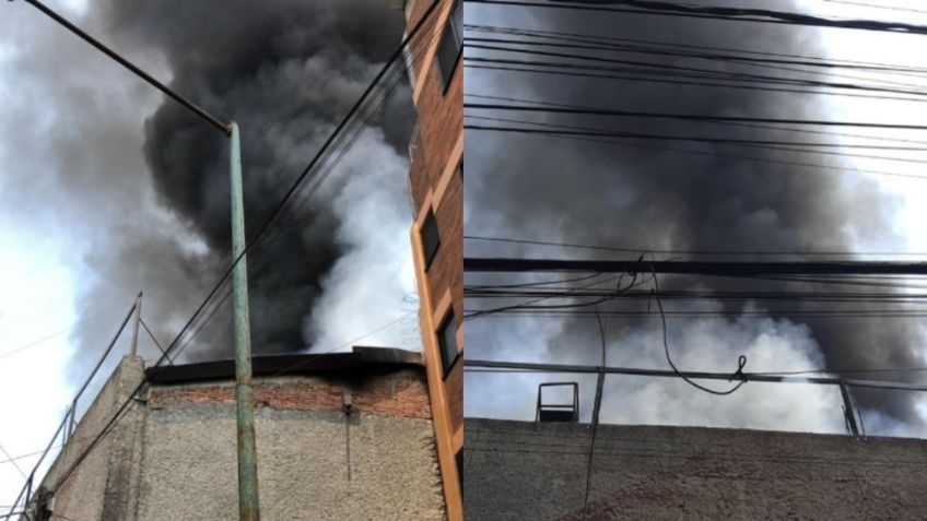 Incendio en Plaza Comercial Azcapotzalco moviliza a cuerpos de emergencia de la CDMX