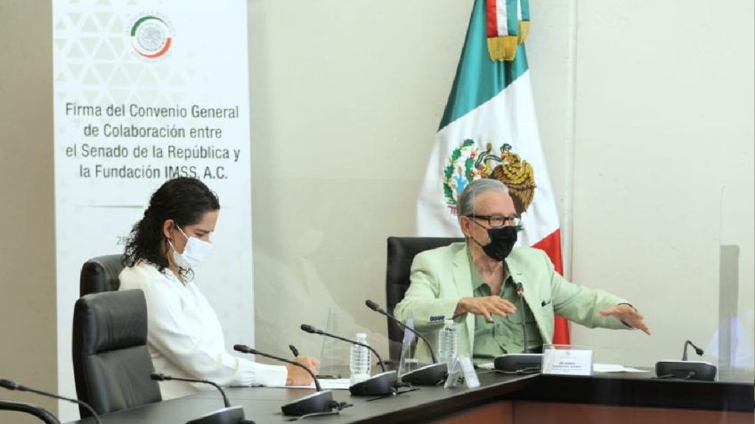 IMSS y Senado de la República firman convenio para fortalecer actividades legislativas en materia de salud