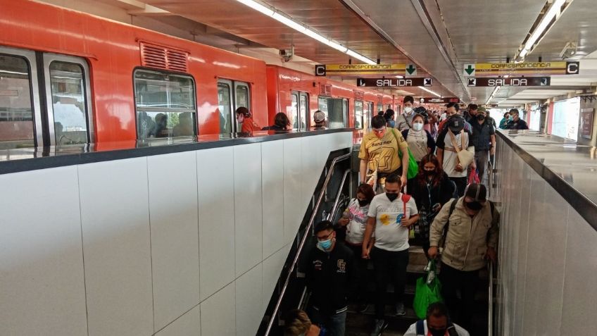 Metro CDMX: Avance LENTO de trenes ante fuertes lluvias y caída de granizo