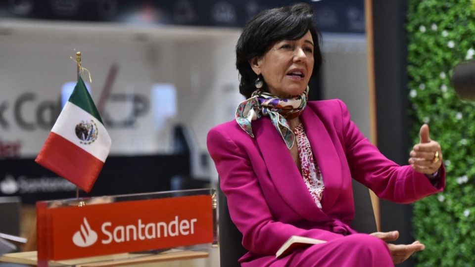 Presidenta global de Banco Santander, Ana Botín, se encuentra en México. Foto: Especial