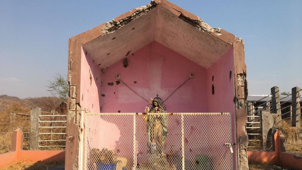 Casas abandonadas y el temor a los tiroteos es el día a día en aguililla, Michoacán. Foto: Especial