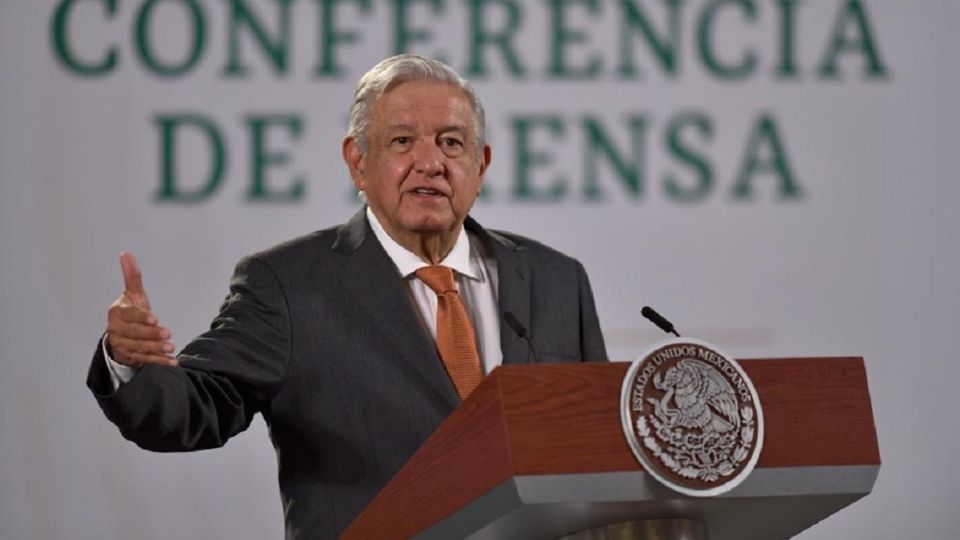 El presidente López Obrador en la Conferencia Mañanera de Palacio Nacional 
FOTO: Guillermo O´Gam