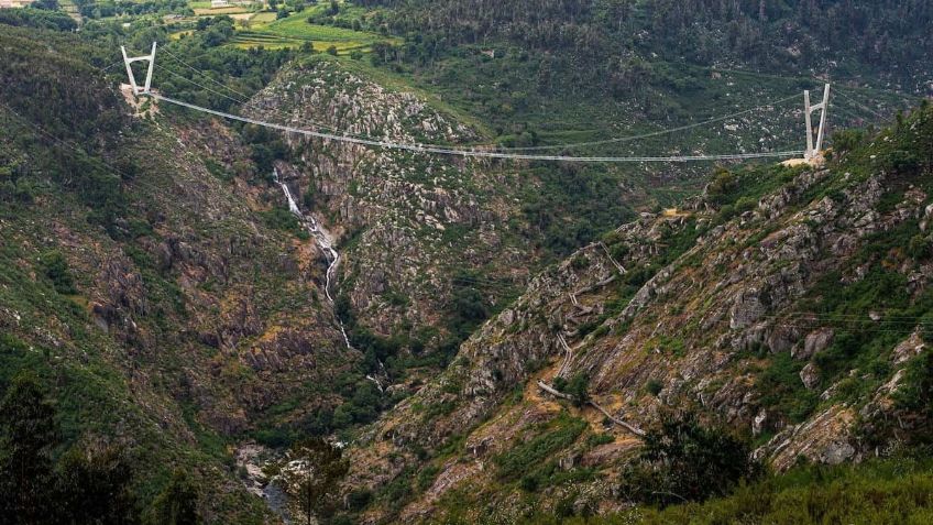 Portugal estrena el puente colgante más largo del mundo, ¡es impresioante!: VIDEO