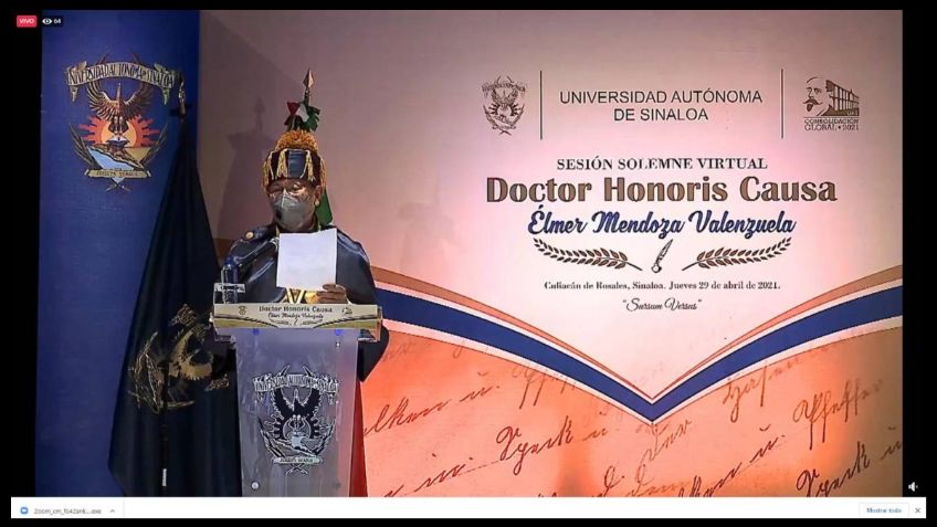 Élmer Mendoza recibe Honoris Causa; conoce su obra