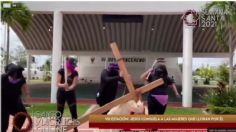 Causa polémica representación de feministas golpeando a Jesús en viacrucis de Macuspana Tabasco