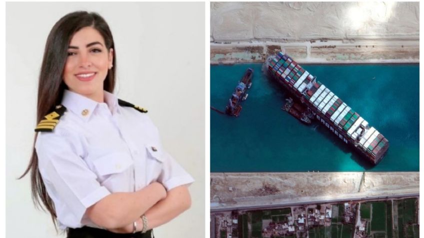 La culpan injustamente por el bloqueo del Canal de Suez; ella es Marwa El Selehdar, la primera mujer capitana de Egipto