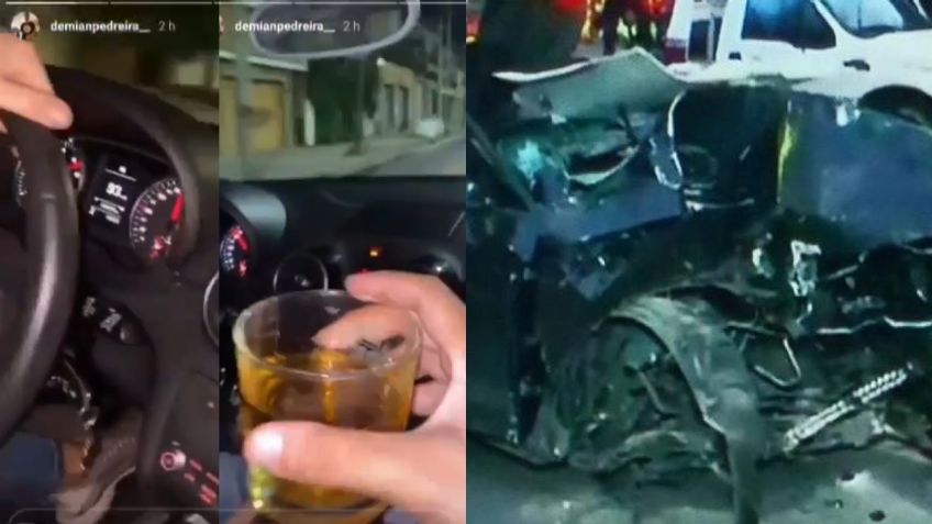 VIDEO VIRAL: Jóvenes graban el momento de su muerte tras impactarse mientras conducción en estado de ebriedad