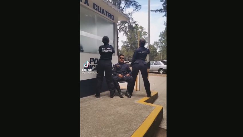 VIDEO: Al ritmo del Cartel de Santa policías de Michoacán se relajan por unos minutos