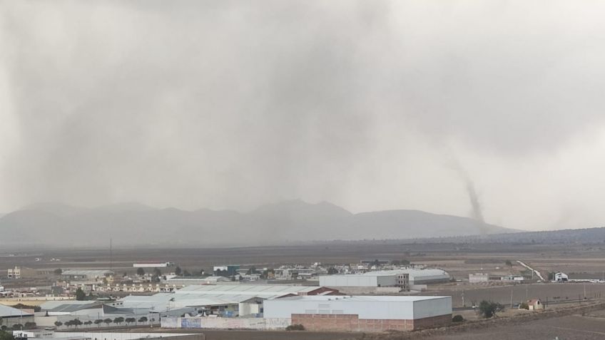 Registran fuerte tornado en Apan, Hidalgo