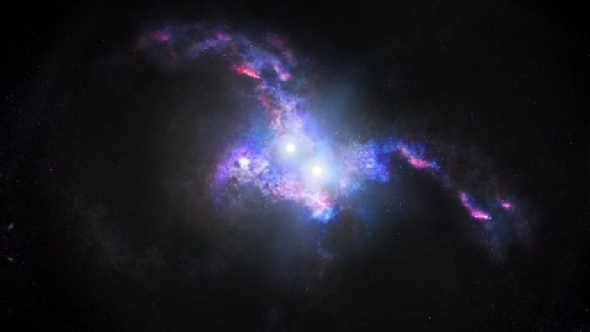 NASA: ¿La mirada de Dios? Telescópio Hubble detecta cuásares dobles en galaxias fusionadas | VIDEO