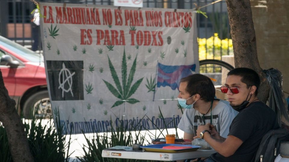 A las afueras de la Cámara Alta se mantienen manifestantes, pendientes del dictamen. Foto: